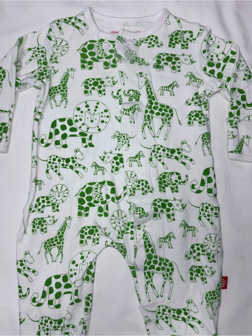 Magnetic Me eco-friendly jungle animal sleeper sz 0-3 months EUC